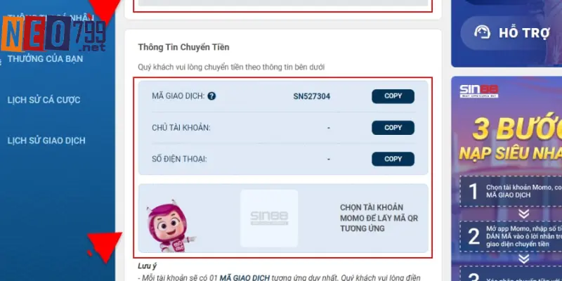 Hướng Dẫn Nạp Tiền NEO79 Đơn Giản Với 3 Cách 1 Lợi ích nổi bật khi chọn nạp tiền NEO79